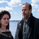 Olivia Cooke as Alicent Hightower and Rhys Ifans as Otto Hightower in HBO's House of Dragon.